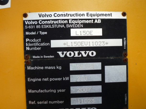 VOLVO L150e 2007